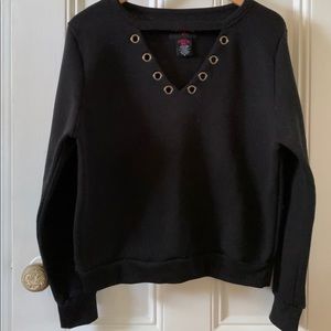 Crewneck Sweater with Cutout